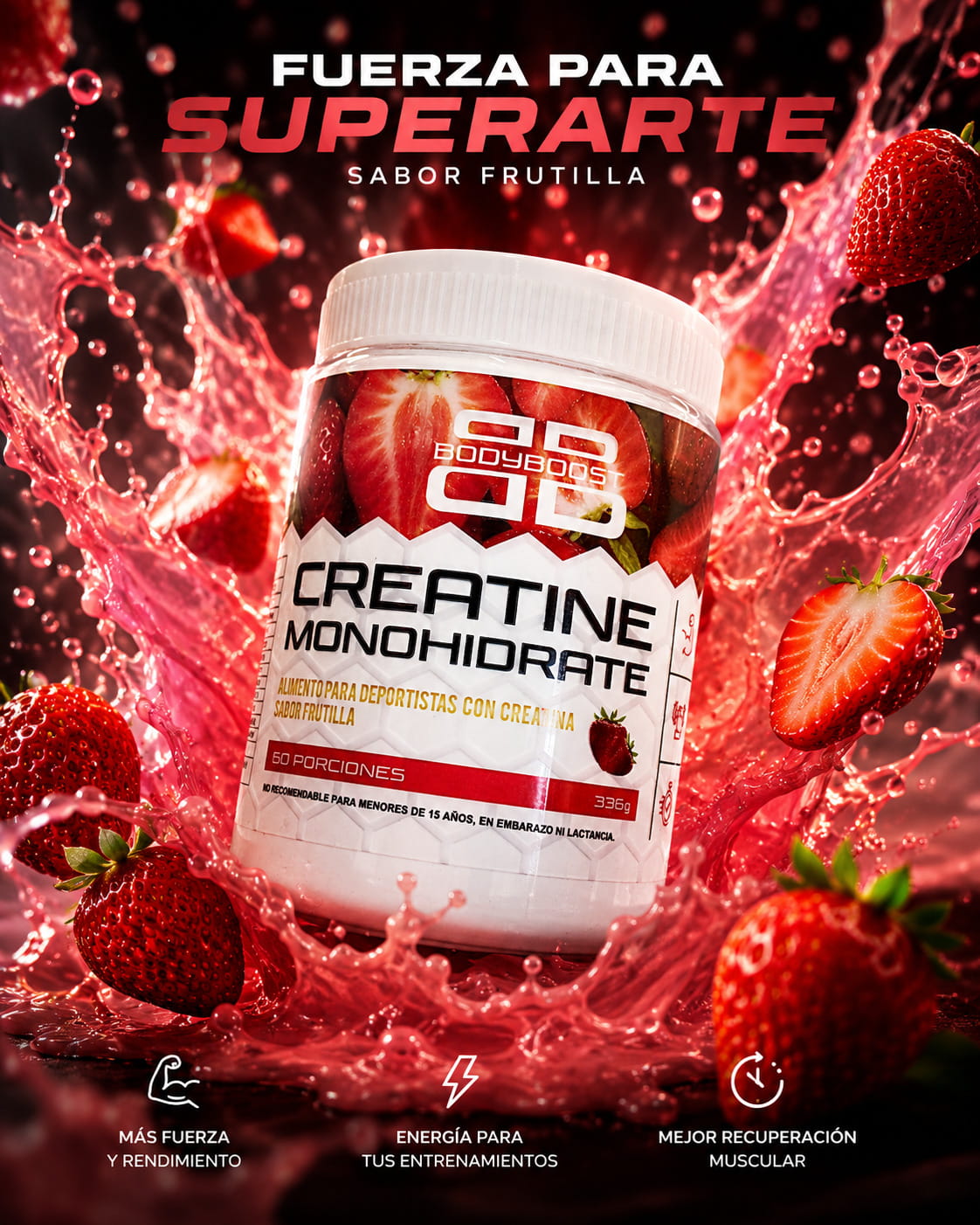 Creatina en polvo sabores