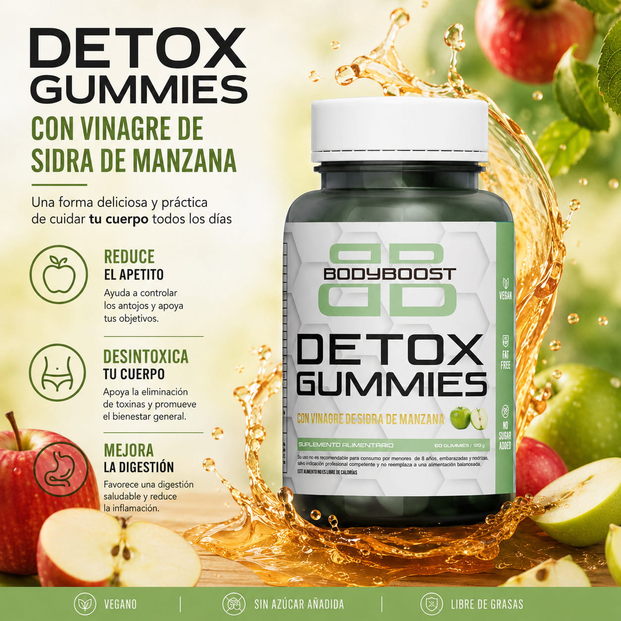 Gomitas de Vinage de Manzana
