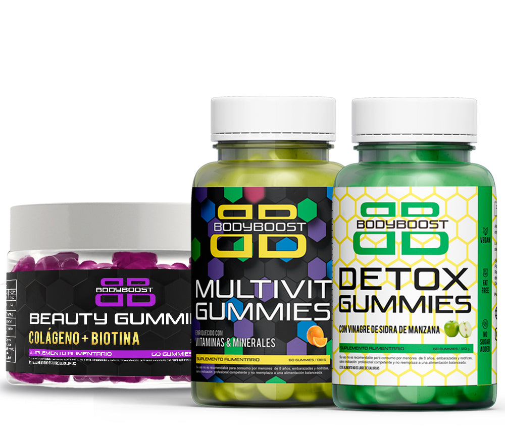 Pack Salud - Biotina y Colágeno + Multivit + Detox